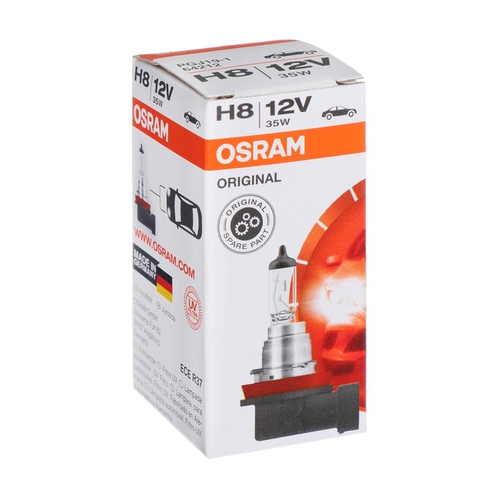 Лампа автомобильная Osram, H8, 12 В, 35 Вт, 64212 Лампа автомобильная Osram, H8, 12 В, 35 Вт, 64212