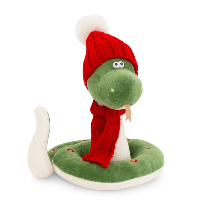 Новый год! Мягкая игрушка «Змей Сёма», в красной шапке, 20 см Новый год! Мягкая игрушка «Змей Сёма», в красной шапке, 20 см
