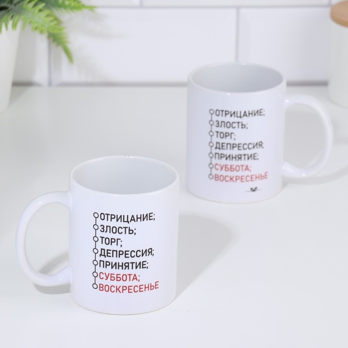 Кружка чайная керамическая Кружка чайная керамическая "Отрицание"