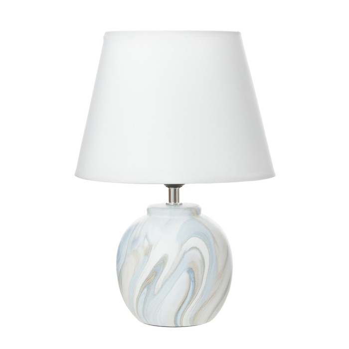 Настольная лампа Настольная лампа "Кристел" Е27 40Вт бело-голубой 22,5х22,5х32,5 см RISALUX
