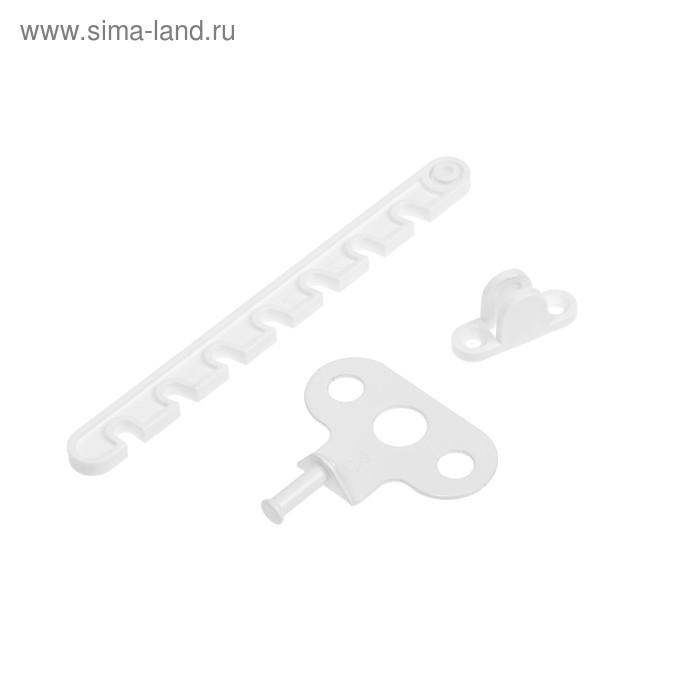 Ограничитель открывания окна пластиковый, L=165, белый  50 шт Ограничитель открывания окна пластиковый, L=165, белый  50 шт