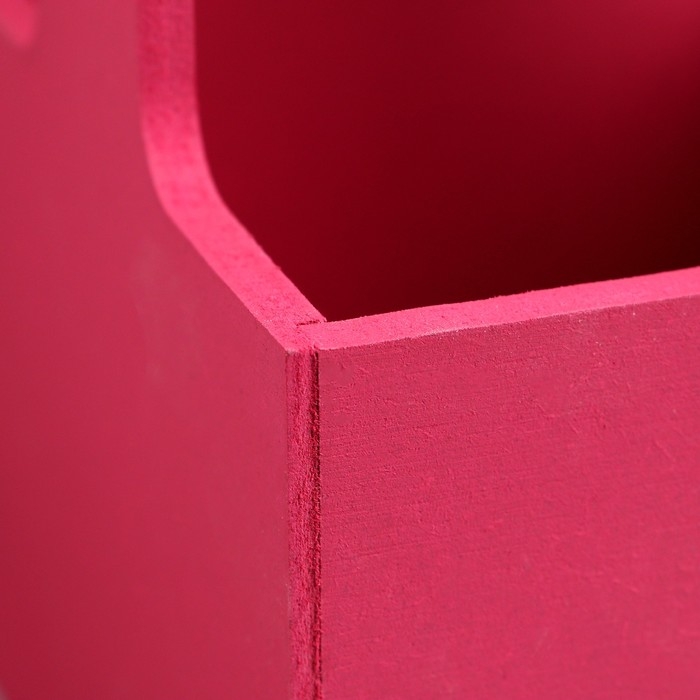 Кашпо - ящик деревянный 13,5х13,5х30 см Бордо Кашпо - ящик деревянный 13,5х13,5х30 см Бордо