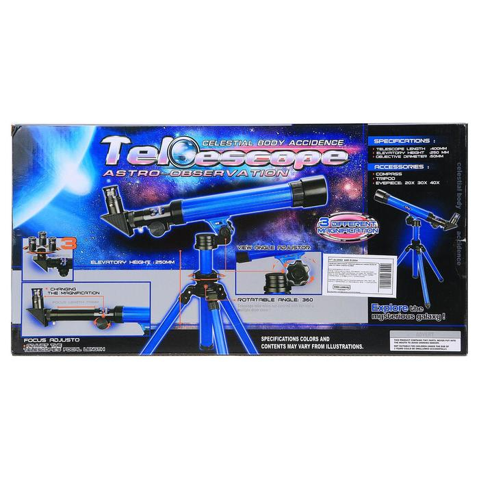 Телескоп настольный Телескоп настольный "Обучение", съемные линзы 20х/ 30х/ 40х