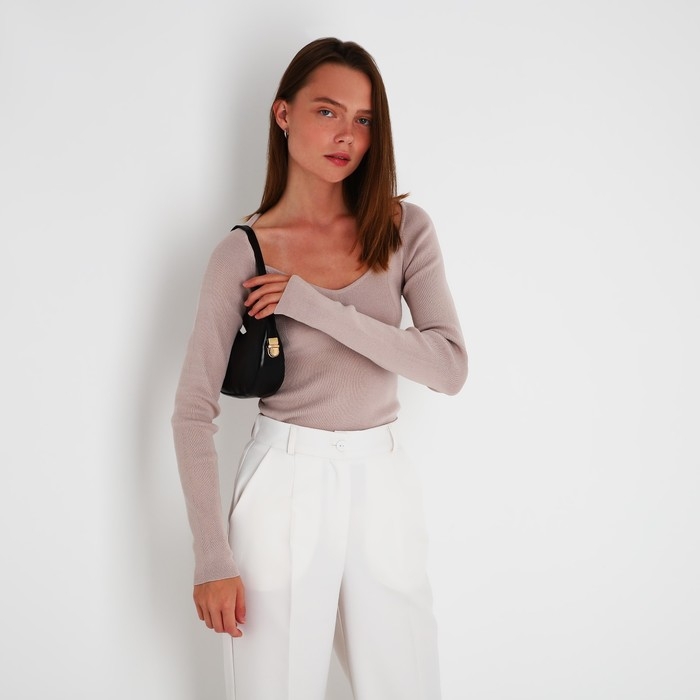 Сумка-багет на молнии, цвет чёрный Сумка-багет на молнии, цвет чёрный