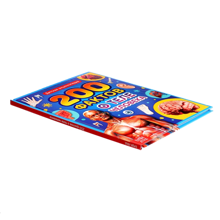 Энциклопедия в твёрдом переплёте «200 фактов о теле человека», 48 стр. Энциклопедия в твёрдом переплёте «200 фактов о теле человека», 48 стр.