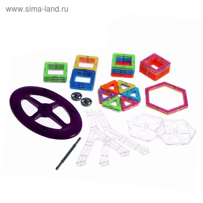 Конструктор магнитный «Цветные магниты», 46 деталей Конструктор магнитный «Цветные магниты», 46 деталей