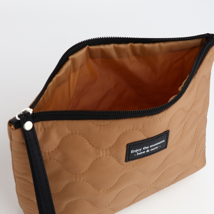 Косметичка на молнии, цвет тёмно-бежевый Косметичка на молнии, цвет тёмно-бежевый