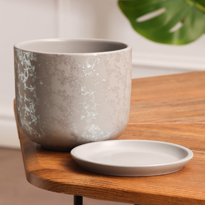 Горшок цветочный Питон серый 0.8 л Горшок цветочный Питон серый 0.8 л