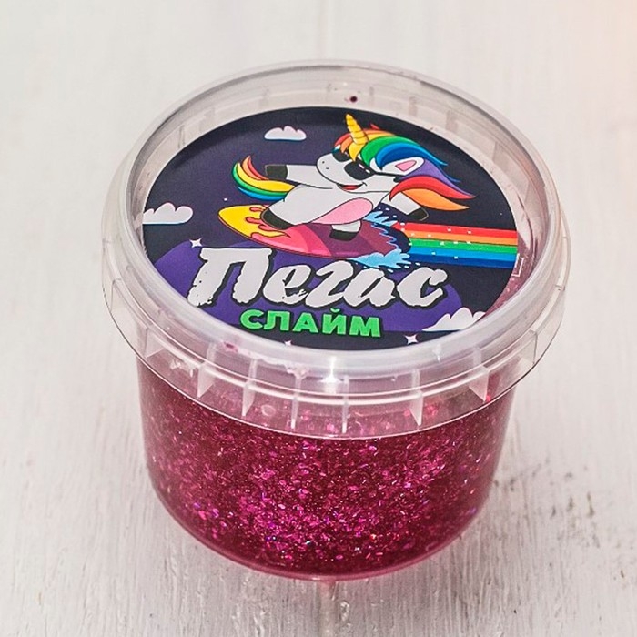 Слайм «Пегас», голография, сиреневый, 90 г Слайм «Пегас», голография, сиреневый, 90 г