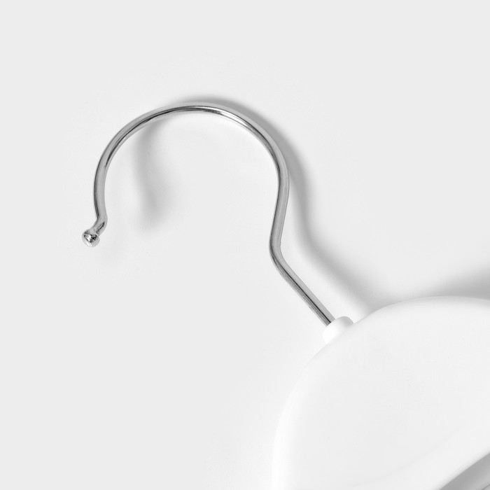 Плечики - вешалки для одежды, 30×19,5 см, набор 5 шт, детские, цвет белый