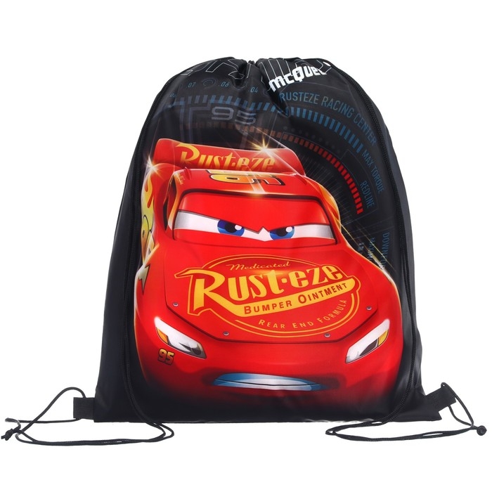 Мешок для обуви 420*330 мм, Тачки  Мешок для обуви 420*330 мм, Тачки "Молния Маккуин"