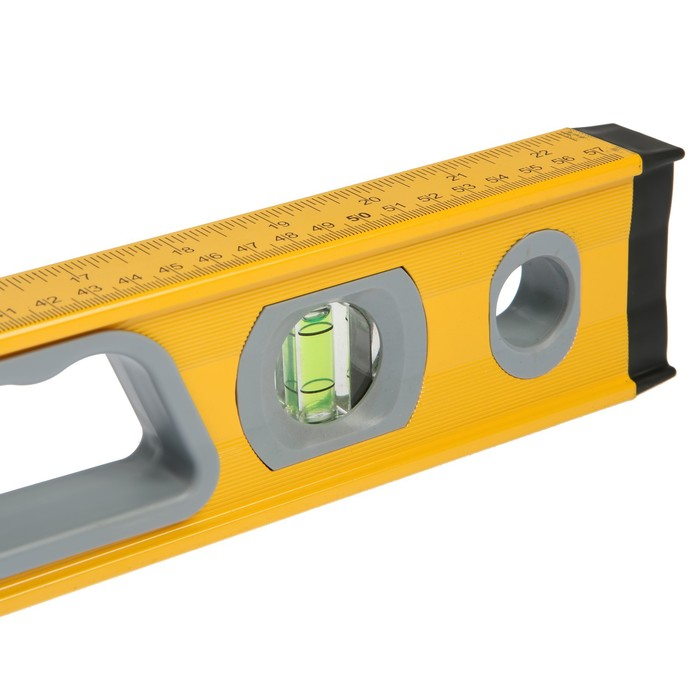 Уровень алюминиевый магнитный ТУНДРА, фрезерованный, эргономичные ручки, 3 глазка, 600 мм Уровень алюминиевый магнитный ТУНДРА, фрезерованный, эргономичные ручки, 3 глазка, 600 мм