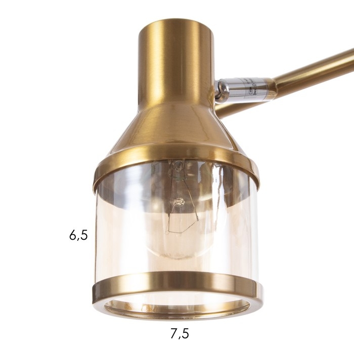 Спот Спот "Никс" 2x40Вт E14 Бронза, черный мрамор 30х18х16см