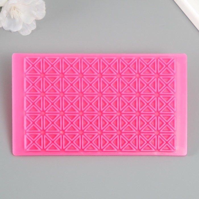 Штамп пластик Штамп пластик "Квадрат из треугольников" 12,8х7.5 см