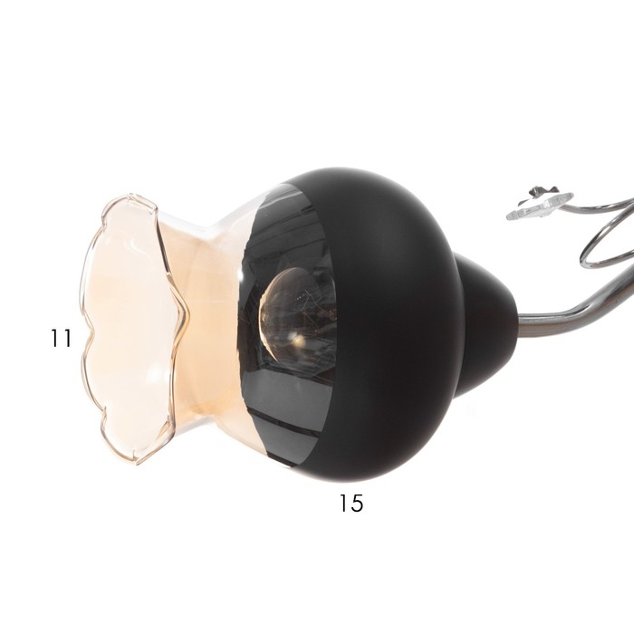 Люстра Люстра "Авиталь" 2хЕ27 40Вт чёрно-хромовый 53х20х23 см BayerLux
