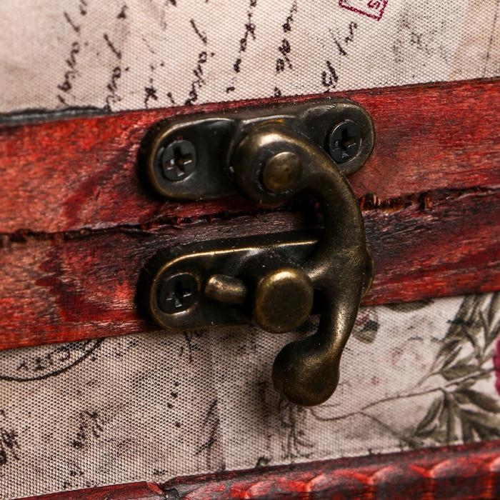 Шкатулка дерево сундучок "Письма из далека" 12х9х8,5 см