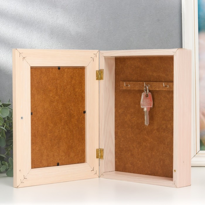 Ключница Ключница "Всё к лучшему" 19х24 см молочный дуб МИКС