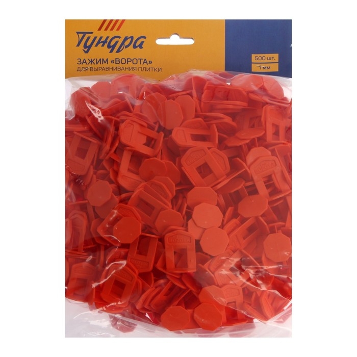 Зажим  Зажим "Ворота" для выравнивания плитки ТУНДРА, 1 мм, в упаковке 500 шт.