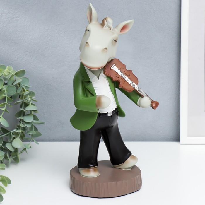 Сувенир полистоун Сувенир полистоун "Бременские музыканты. Конь со скрипкой" 31,5х15х15,5 см