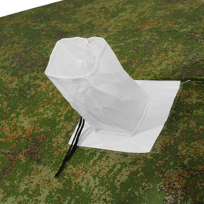 Палатка зимняя «СТЭК» КУБ 4-местная, трёхслойная, цвет камуфляж ДМ