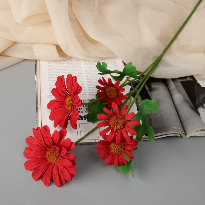 Цветы искусственные Цветы искусственные "Космея леди галант" 57х8 см, красный