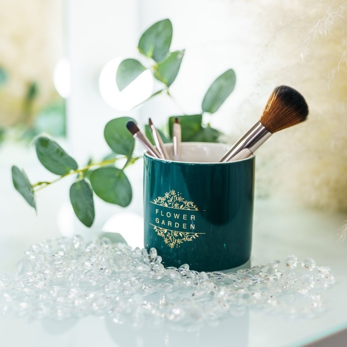 Горшок для цветов керамический с тиснением, кашпо «Цветочный сад», 8 х 7,5 см Горшок для цветов керамический с тиснением, кашпо «Цветочный сад», 8 х 7,5 см