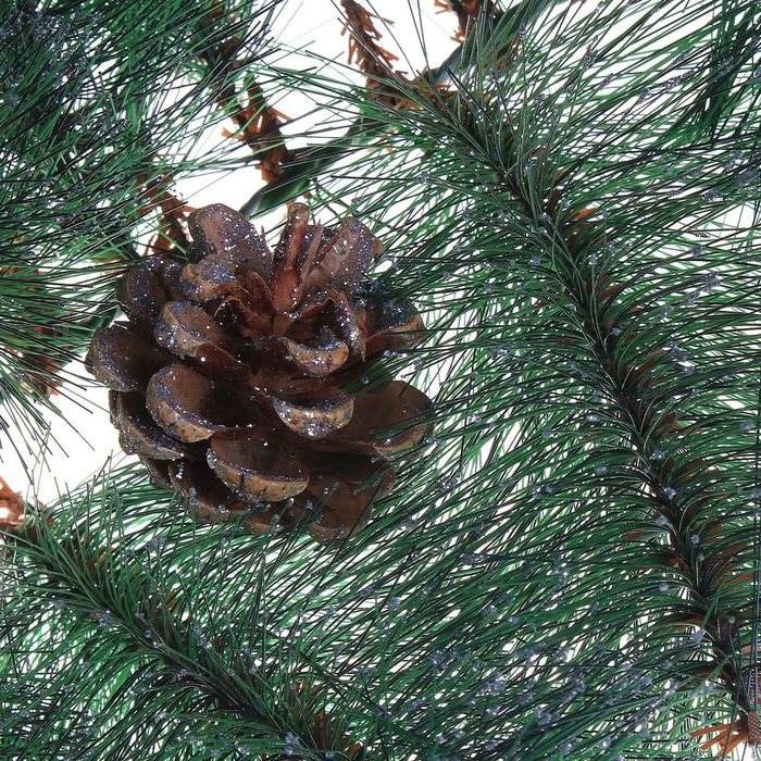 Гирлянда ёлочная  Гирлянда ёлочная "Серебро с шишками" 270 см 110 веток