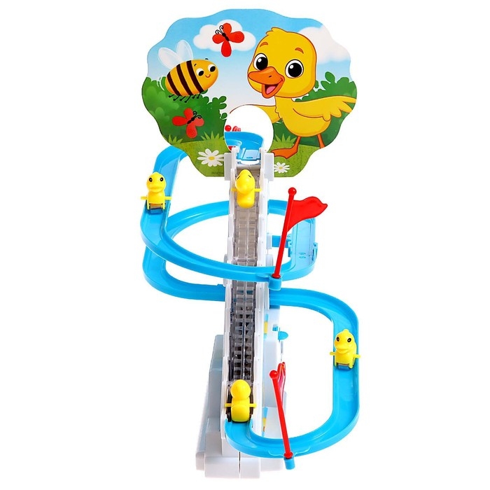 Развивающая игрушка «Уточки на лесенке», световые и звуковые эффекты, 6 уток в комплекте Развивающая игрушка «Уточки на лесенке», световые и звуковые эффекты, 6 уток в комплекте