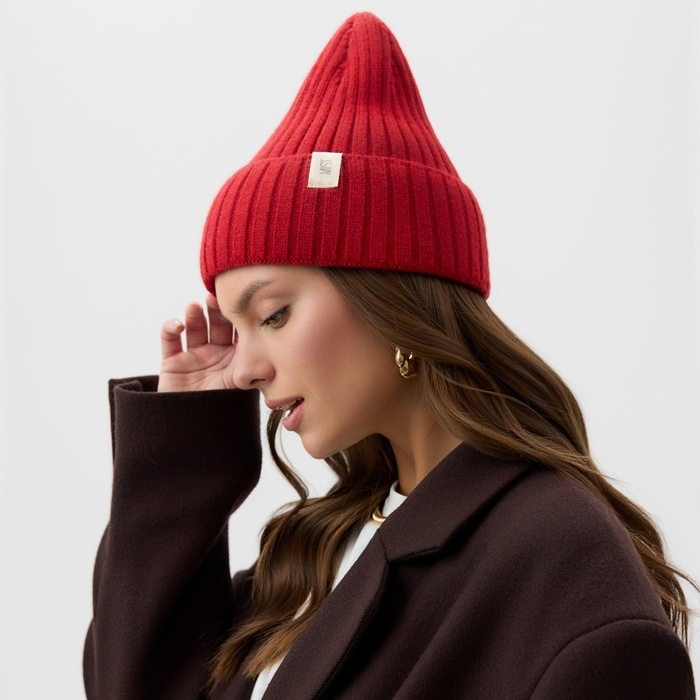 Шапка женская MIST, красный, р. 56 Шапка женская MIST, красный, р. 56