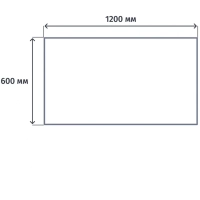 Стол письменный Easy One LT 22/16 (1200х600х740 мм) Серый