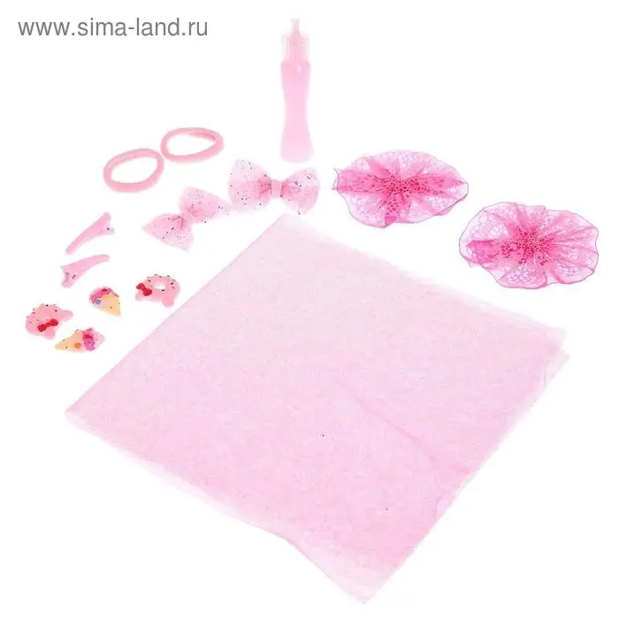 Набор для создания украшений Art Fashion: резинки и заколки для волос с фатином Набор для создания украшений Art Fashion: резинки и заколки для волос с фатином