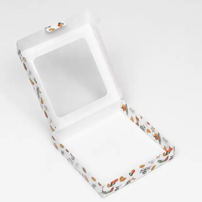 Коробка самосборная «Новогоднее настроение », 16×16×3 см