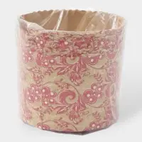 Формы для выпечки кулича бумажные, одноразовые, набор 10 шт., 13.4&times;9.5 см, красные