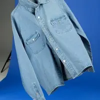 Куртка джинсовая O3, голубая, размер 3XL/4XL