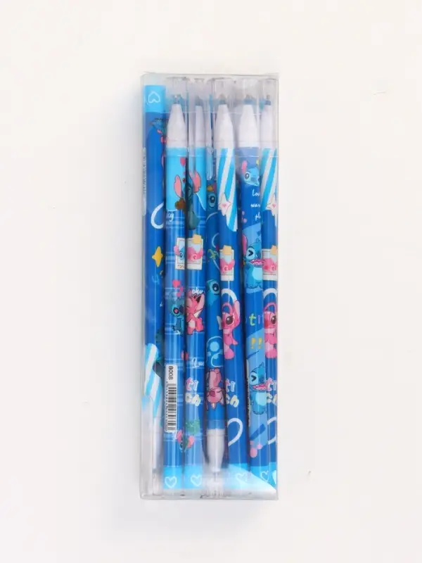 Ручка пиши-стирай с колпачком Ручка пиши-стирай с колпачком "Стич", синяя паста 0.5 мм