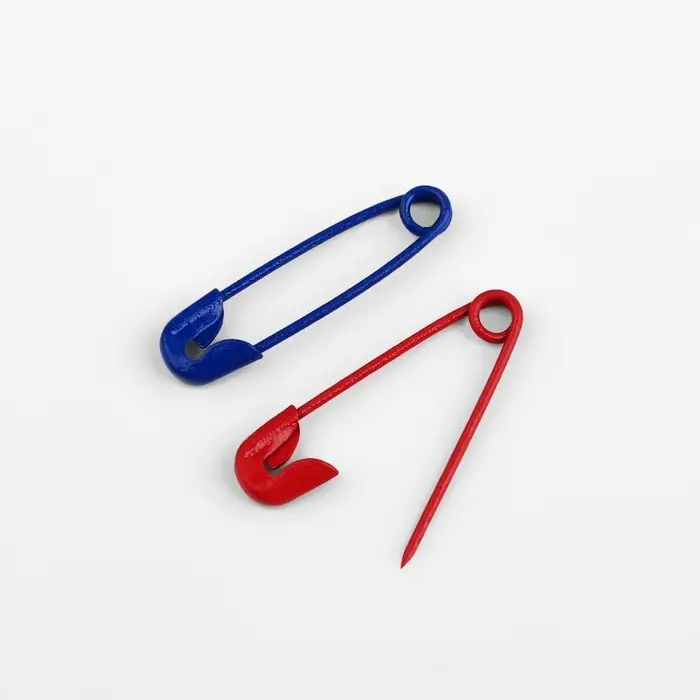 Булавки английские, 19 мм, 80 шт., разноцветные