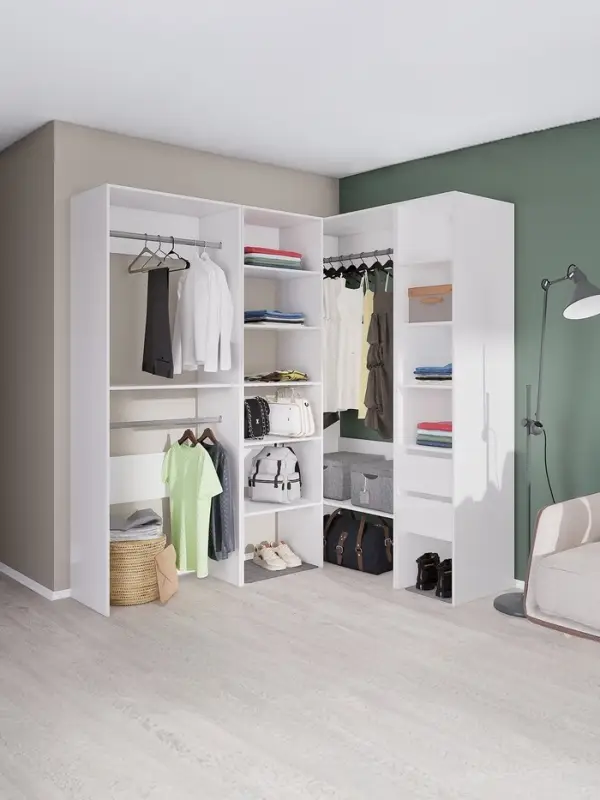 Вешалка модульной гардеробной системы «Модус», 2090×800×420 мм, цвет белый