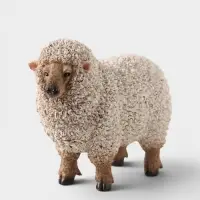Фигурка декоративная &laquo;Кудрявая овечка Алтайская&raquo;, полистоун, 17&times;8&times;13.7 см