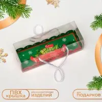 Коробка под рулет, упаковка, &laquo;Счастливого Нового года&raquo;, 22.5&times;7.8&times;7.8 см