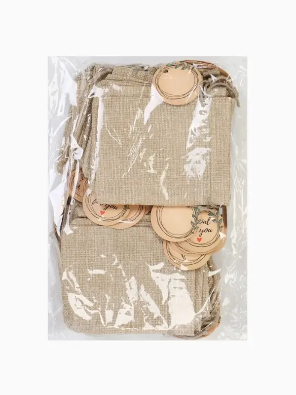 Мешочек подарочный &laquo;Для тебя&raquo;, лён, 10&times;12 см, бежевый