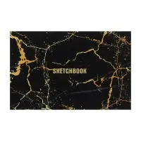 Скетчбук А5, 40 листов на склейке по короткой стороне "Мрамор", обложка мелованный картон, блок 100 г/м² Скетчбук А5, 40 листов на склейке по короткой стороне "Мрамор", обложка мелованный картон, блок 100 г/м²