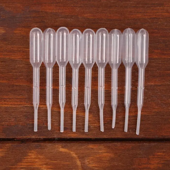 Пипетка 0.2 мл, для опытов и творчества, набор 10 шт.