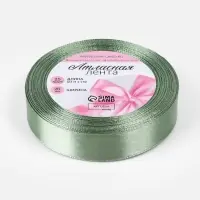 Лента атласная, 20 мм, 23&plusmn;1 м, нежно-зелёная №65