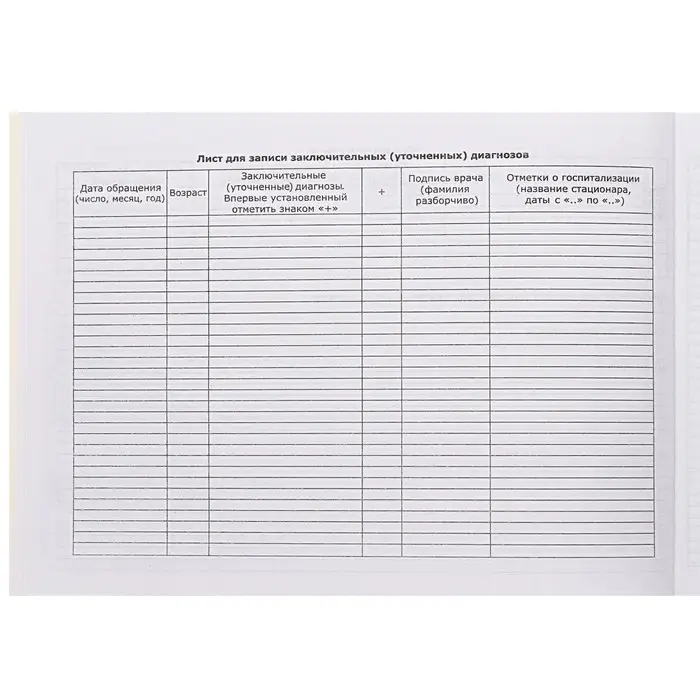 Медицинская карта ребёнка  Медицинская карта ребёнка "Классик", форма №112/у, 60 листов