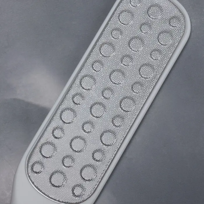 Пилка для пяток, овальная, лазерная, двусторонняя, 23 см, белая