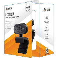 Веб-камера A4Tech PK-930HA черный 2Mpix (1920x1080) USB2.0 с микрофоном
