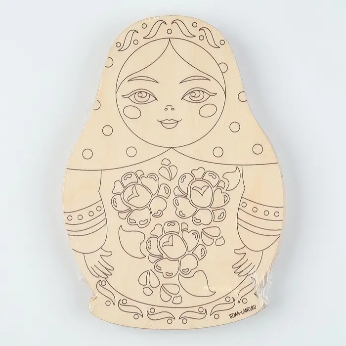 Роспись по дереву &laquo;Матрешки&raquo;, 5 шт., заготовки для творчества