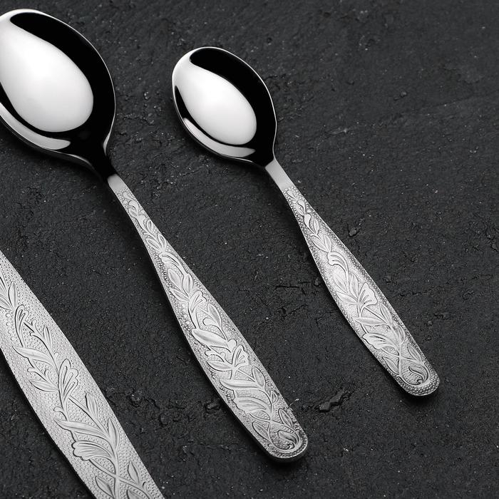 Набор столовый &laquo;Уралочка&raquo;, 30 предметов, толщина 2 мм, декоративная коробка