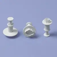 Плунжеры кондитерские &laquo;Облака&raquo;, набор 3 шт., пластик, белые