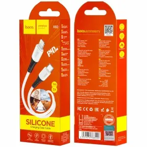 Кабель X82 HOCO Type-C на Lightning 1M 20W белый